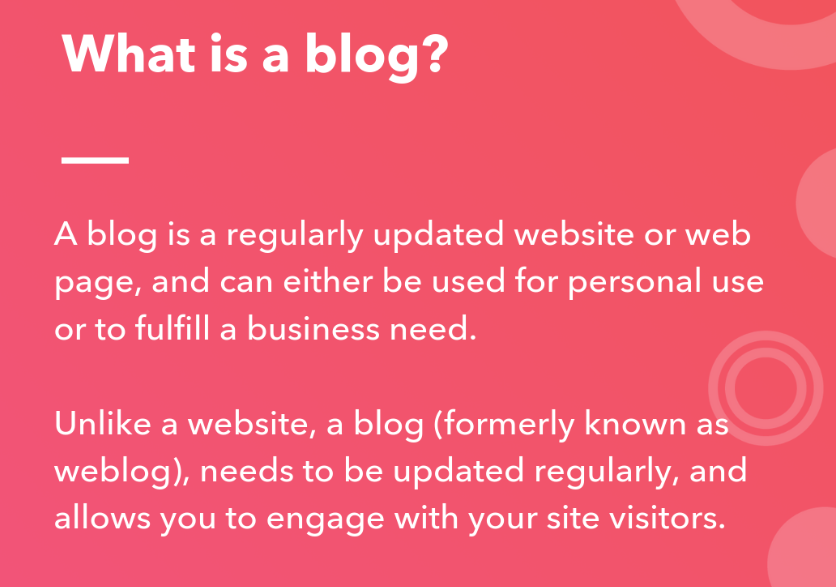 writing websites and blogs